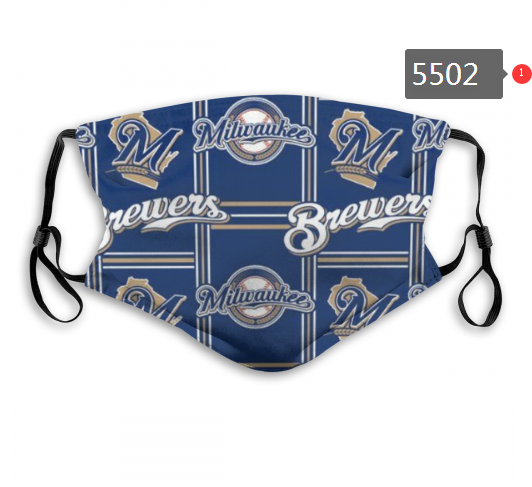 2020 MLB Milwaukee Brewers #4 Dust mask with filter